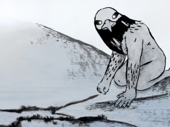 La fille à la recherche de la cabane, de Phane Montet